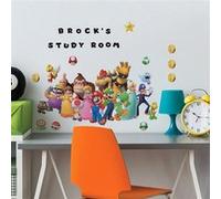 ROOMMATES Stickers repositionnables - Personnages Mario Kart et alphabet - 22 cm x 93 cm Multicolors G