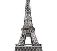 RoomMates Sticker géant Tour Eiffel – Repositionnable – Noir – Décoration murale – Adulte