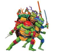 ROOMMATES Stickers repositionnables - Les Tortues Ninja - Leonardo, Donatello, Raphaël et Michelangelo Multicolors G