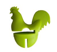 Rooster Pot Clip | Soft Silicone Kitchen Accessories for Home | Firm Grip Guards Hands | Dishwasher Safe Oven Safe 230°C (Verte)