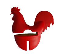 Rooster Pot Clip | Soft Silicone Kitchen Accessories for Home | Firm Grip Guards Hands | Dishwasher Safe Oven Safe 230°C (Rouge)