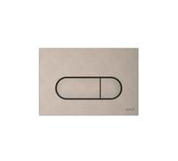 Root plaque de commande double touche, nickel brossé (740-2295)