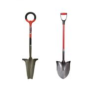 Venteo – Pack RootSlayer™ – RootSlayer + Pelle à rebords – Acier de carbone – Manche 360° – Noir