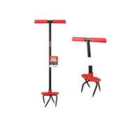 RootSlayer Griffe de Jardin Rotative avec Tête Orientable Outil de Jardinage Ergonomique et Robuste Aérateur de Sol Polyvalent Acier Carbone Durable
