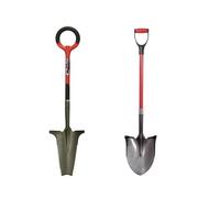 Venteo – Pack RootSlayer™ – RootSlayer + Pelle à rebords – Acier de carbone – Manche 360° – Noir