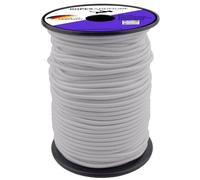 Ropes and More® - Corde élastique en caoutchouc PES - 6 mm - 10 m à 50 m - Plusieurs couleurs - Blanc, 40 m (Lfm) - Sans bobine