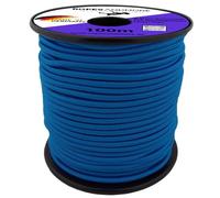 Ropes and More® - Corde élastique en caoutchouc PES - 6 mm - 10 m à 50 m - Plusieurs couleurs - Bleu, 40 m (Lfm) - Sans bobine