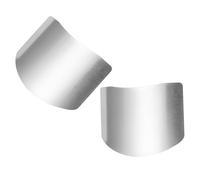 RORPOIR 2 Pièces Protecteur de Coupe en Acier Inoxydable, Protège-doigts | Argenté, Léger et Réglable, Protège les Doigts Lors Découpe, pour Hacher et Couper Cuisine