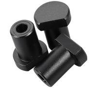 RORPOIR 3 Pièces Pince Courte D'établi 19mm en Alliage D'aluminium Noir | Insert pour Trous de Chien, Fixation Sûre Dommage, pour Rabotage et Fraisage sur Établi