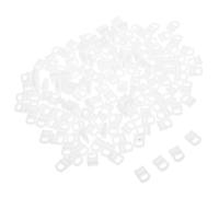 RORPOIR 300 Pièces Glisseurs pour Rail à Rideaux en Plastique Blanc, Crochet pour Rideau Rail de Séparation, Installation Facile et Glisse Fluide pour Camping-