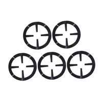 RORPOIR 5pièces Support De Cuisinière Fonte Pour Cafetière Lot De Accessoires De Cuisine Anti-dérapants Pour Pots Et Poêles Noir