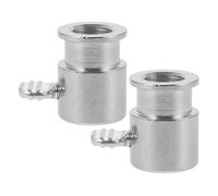 RORPOIR Accessoires Barbecue Faciles à Installer Empêchent la Viande de Glisser en Fer Chromé Argenté, Lot de 2 Set de Set de Pièces Butées de Tige M6 pour Barbecue pour Rôtisserie