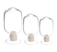 RORPOIR Bocaux en Verre Capacité 125ml Couvercle pour Allumettes Lot de 3 Légers et Multifonctions pour Garder Allumettes Sec