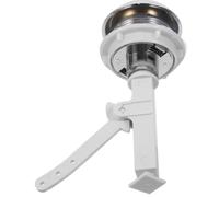 RORPOIR Bouton-poussoir Résistant pour Chasse D'eau Simple en Abs Argenté la Corrosion L'usure et Réservoir Wc Hôtel Maison