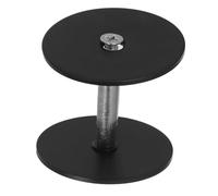 RORPOIR Cache-trou de Porte Protection Résistante aux Intempéries 50 Mm en Acier Inoxydable Noir - Plaque de Recouvrement Ronde pour Trou de Serrure Vis 35 Mm pour Porte D’entrée