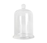 RORPOIR Cloche en Verre Transparente Couvre-Bougie Dome en Verre Décoratif Support Bougies Chauffe-Plat pour Mariages Banquets Et Décoration Maison 5.9X3.7 Pouces