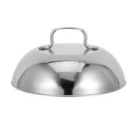 RORPOIR Dôme en Acier Inoxydable Rond pour Plancha Couvercle de Badigeonnage, Distribution Chaleur, Nettoyage Facile, Cuisine Intérieure