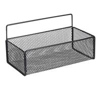 RORPOIR Étagère Murale pour Salle de Bain Cuisine sans Perçage en Métal Noir Légère et Facile à Nettoyer Rangement Pratique et Élégant pour Hôtel ou Maison