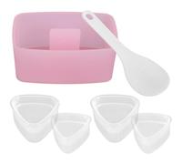RORPOIR Kit de Moules à Sushi Créatifs en Pp avec Cuillère, Facile à Utiliser et Antiadhésif, pour Préparer des Boulettes de Riz Lors de Fêtes ou Réunions Familiales