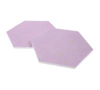 RORPOIR Lot de 2 Stickers Muraux Hexagonaux en Feutre pour Décoration Murale, Tableau Mémo pour Photos et Peintures, Salon ou Bureau, Couleur Pourpre