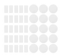 RORPOIR Lot de 50 Set de Set de Bandes de Papier Sulfurisé Blanc Prédécoupé, Résistant à Haute Température, pour Moules à Pâtisserie Ronds, Cuisine et Cuisson de Gâteaux