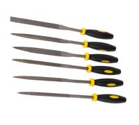 RORPOIR Lot de 6 Set de Set de Mini Limes à Bois Poignée Ergonomique en Acier et Plastique, Outils Robustes pour Travail du Bois et Métal, pour Atelier et Bricolage