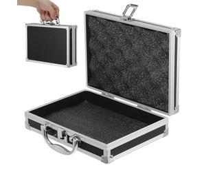 RORPOIR Malette pour Rangement D'accessoires et Outils en Alliage D'aluminium Aluminium Légère Grosse Capacité, Boîte à Outils Multifonction en Bureau ou Business