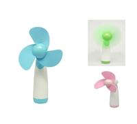RORPOIR Mini Ventilateur Portatif à Piles Vert Soufflerie Silencieuse et Ajustable Lame Souple Sécurisée Ventilateur de Poche Pratique
