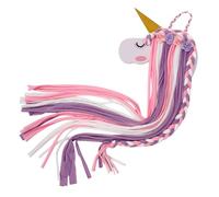 RORPOIR Organisateur Mural Facile à Trouver Licorne en Polyester Décoration Murale Support Rangement Clips Adorable pour Barrettes Cheveux pour Chambre Bébé Fille