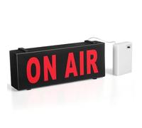 RORPOIR Panneau Lumineux Néon On Air pour Bureau et Café, Signalétique Lumineuse sans Scintillement en Bois et Plastique, Décoration Murale Attrayante et Fonctionnelle