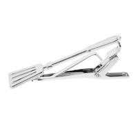 RORPOIR Pince à Cravate en Cuivre Argenté pour Homme, Design Spatule Créatif, Résiste Déformation, Maintien Brillance, pour Réunions D'affaires et Fêtes