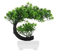 RORPOIR Plante Artificielle Décorative Bonsaï Artificiel Vert Réaliste en Pot Matériaux Sûrs Décoration Intérieure Bureau Salon Présent Esthétique