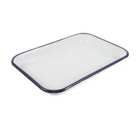 RORPOIR Plaque Émaillée Rectangulaire 17.32x13.39x1.26in pour Grillage et Pâtisserie Compatible Lave-vaisselle la Cuisine 1 Pièce