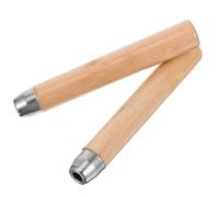 RORPOIR Poignées de Lime à Main en Bois Massif 8 MM, Lot de 2, Poignées Ergonomiques Trou Rond, Accessoires pour Outils de Menuiserie, Remplacement Rapide en Atelier