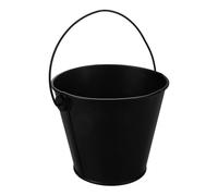 RORPOIR Seau Cendre en Fer-Blanc Noir pour Barbecue à Gril Extérieur, Accessoire Pratique Réduisant Fumée et Taches, Facile à Nettoyer Cuisine et Friture