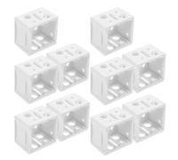 RORPOIR Supports de Stores Blancs en ABS et Haute Adaptabilité Lot de 10 Fixation pour Tringles à Rideaux et Stores Occultants, Design Créatif pour Fenêtres