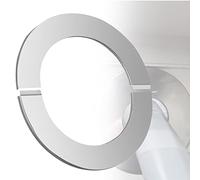 Rosace Cheminée 120mm Rosaces Murales en Acier Inoxydable - Diamètre Intérieur 125mm Bord 25mm Résistance à la Chaleur Adapté à Tuyaux de Chaudières