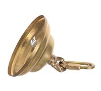 Rosace de Plafond en Laiton Suspendre, Crochet de Lustre | Finition Antique Dorée, Profil Plat Compact, Surface Polie sans Bavure, pour Plafonds Bas et Couloirs