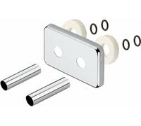 Sapho Twin - Rosace de couverture pour jeu de raccordement, inox brossé CP7535