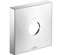 Rosace de rallonge AXOR de hansgrohe, carrée, 1 trou, avec marquage rouge-bleu, 14965000