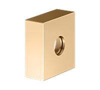Rosace d'extension KEUCO IXMO 59545250282 carrée, pour raccordements encastrés G 2000 /2, laiton brossé