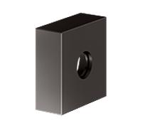 Rosace d'extension KEUCO IXMO 59545350282 carrée, pour raccordements encastrés G 2000 /2, noir titane brossé