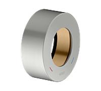 Rosace d'extension KEUCO IXMO 59551210381 finition inox, ronde, pour mitigeur monocommande, montage encastré