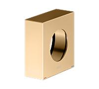 Rosace d'extension KEUCO IXMO 59551250382 carrée, pour mitigeur monocommande encastré, laiton brossé