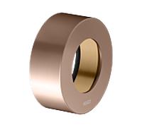 Rosace d'extension KEUCO IXMO 59551290281 ronde, pour vannes d'arrêt et de dérivation encastrées, or rose brossé