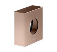 Rosace d'extension KEUCO IXMO 59553290282 carrée, pour robinetterie thermostatique encastrée, or rose brossé