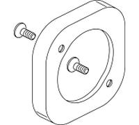 rosace Ideal Standard avec vis, chrome A860927AA