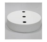 Rosace Métal Blanc 3 sorties 100mm