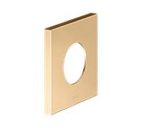 Rosace murale KEUCO IXMO 59556250092 carrée, surdimensionnée, pour mitigeur de douche Ventile et thermostat, 10,5 x 10,5 cm, laiton brossé