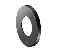 Rosace murale KEUCO surdimensionnée pour robinets et mitigeurs thermostatiques de douche encastrés, ronde, 59553, 59556370091, Couleur: Noir Mat